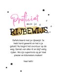 Trendy geslaagdkaart rijbewijs in de pocket trots goud ster 3
