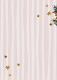 Trendy kerstkaart botanisch cowboylaars sterren goud Achterkant