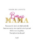 Trendy Moederdagkaart bonus mama harten goud foto 3