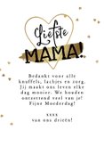 Trendy moederdagkaart collage hartjesconfetti goud  3