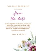 Trouwen Save the date helleborus eucalyptus 3