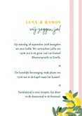Trouwkaart citroenen strepen romantisch zomer bruiloft 3