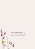 Trouwkaart droogbloemen met warme tinten 2