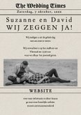 Trouwkaart origineel krant 3
