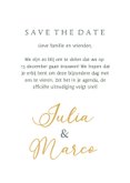 Trouwkaart save the date kerstster met kersttakken 3