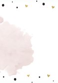 Trouwmenu aquarel roze goudfolie 2