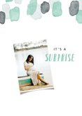 Uitnodiging babyshower foto waterverf algemeen 2