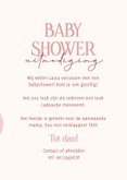 Uitnodiging babyshower meisje met roze ballonnen 3