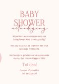 Uitnodiging babyshower meisje met roze ballonnen 3