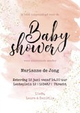 Uitnodiging Babyshower meisje zwaan zwaantjes 3