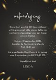 Uitnodiging cheers to 50 years goud confetti 3