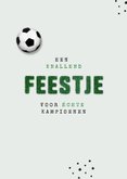 Uitnodiging communie lentefeest stoer voetbal 2