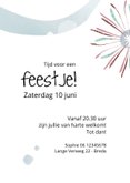 Uitnodiging feestje 30 jaar met bloemen 3