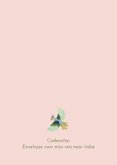 Uitnodiging folk illustraties met bloemen 2