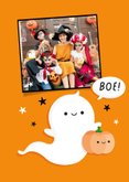 Uitnodiging Halloween party met lief spookje 2