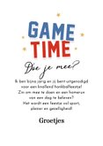 Uitnodiging honkbal feestje game time sport 3