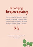 Uitnodiging housewarming pimpelmees 3