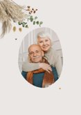 Uitnodiging jubileumfeest 50 jaar foto eucalyptus grassen 2