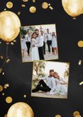 Uitnodiging jubileumfeest goud ballonnen foto's  2