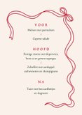 Uitnodiging kerst menu ruit en strikje 3