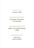 Uitnodiging kerst menu stijlvol diner 3