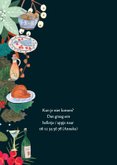 Uitnodiging kerstdiner doodle eten kerstfeest 2