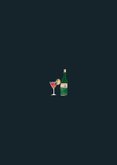 Uitnodiging kerstdiner doodle eten kerstfeest Achterkant