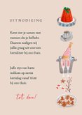 Uitnodiging kerstdiner doodle winter kerstfeest 3