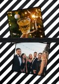 Uitnodiging kerstgala of chic kerstdiner vlinderstrikje 2