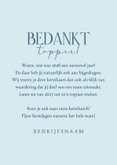 Uitnodiging kerstlunch sneeuwsterren blauw winter zakelijk 3