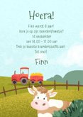 Uitnodiging kinderfeestje in boerderij thema 3