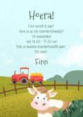 Uitnodiging kinderfeestje in boerderij thema 3