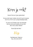 Uitnodiging kinderfeestje jungle zebra confetti ballonnen 3