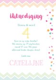 Uitnodiging kinderfeestje regenboog & wolkjes 3