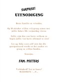 Uitnodiging man industrieel met hout, staal en foto's 3