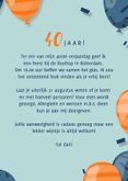 Uitnodiging met eigen foto's en kleurrijke ballonnen 3