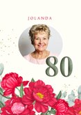 Uitnodiging rode pioenen 80 jaar 2