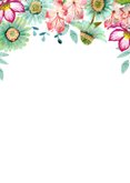 Uitnodiging samen 80 jaar met bloemen en foto’s Achterkant