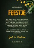 Uitnodiging tuinfeest botanisch met lampjes 3