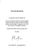 Uitnodiging verjaardag 90 jaar ballonnen 3