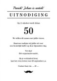 Uitnodiging verjaardag man old times krantlook 3