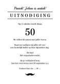 Uitnodiging verjaardag man old times krantlook 3