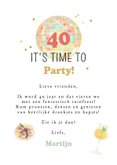 Uitnodiging verjaardag tuinfeest cocktail party foto disco 3