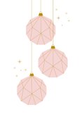 Uitnodiging voor een nieuwjaarsborrel met roze kerstbal  2