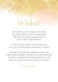 uitnodiging vrijgezellenfeest vrouw waterverf foto goud 3