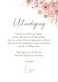 Uitnodigingskaart bloemen in pastel 3
