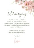 Uitnodigingskaart bloemen in pastel 3