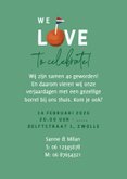 Uitnodigingskaart borrel verjaardag feestje bopla confetti 3