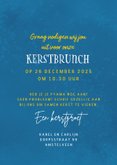 Uitnodigingskaart kerstbrunch met grappige kerstman 3