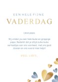 Vaderdag fotocollage kaart met hartjes en 9 eigen foto's 3